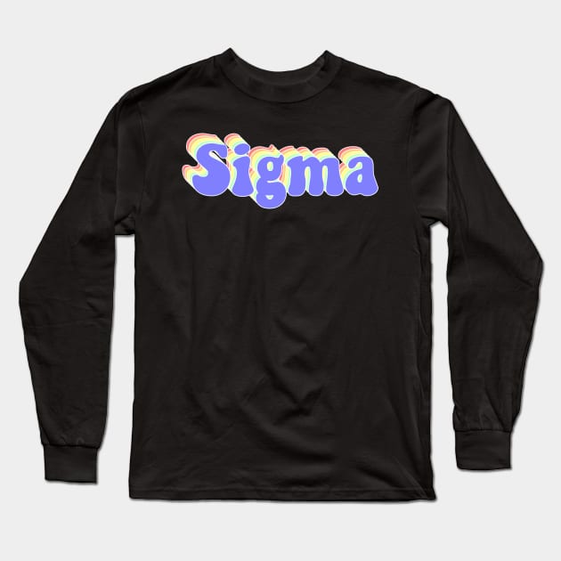 SIGMA Long Sleeve T-Shirt by Rosemogo